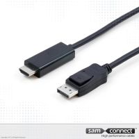 Câble Displayport vers HDMI 1.8m, m/m