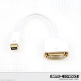 Adaptateur DVI-D vers Mini DVI, f/m